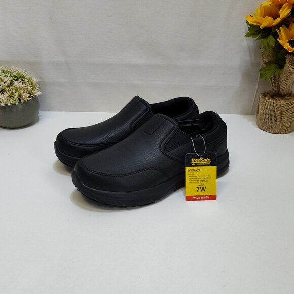 TredSafe Nathan Slip-Resistant Men's 7W EnduroPro Anti-Fatigue Technology Shoes - Picture 2 of 11